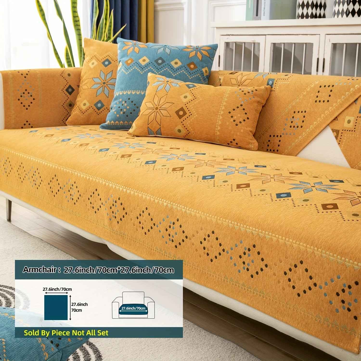 Stylish Bohemian Chenille Slipcovers for Couches