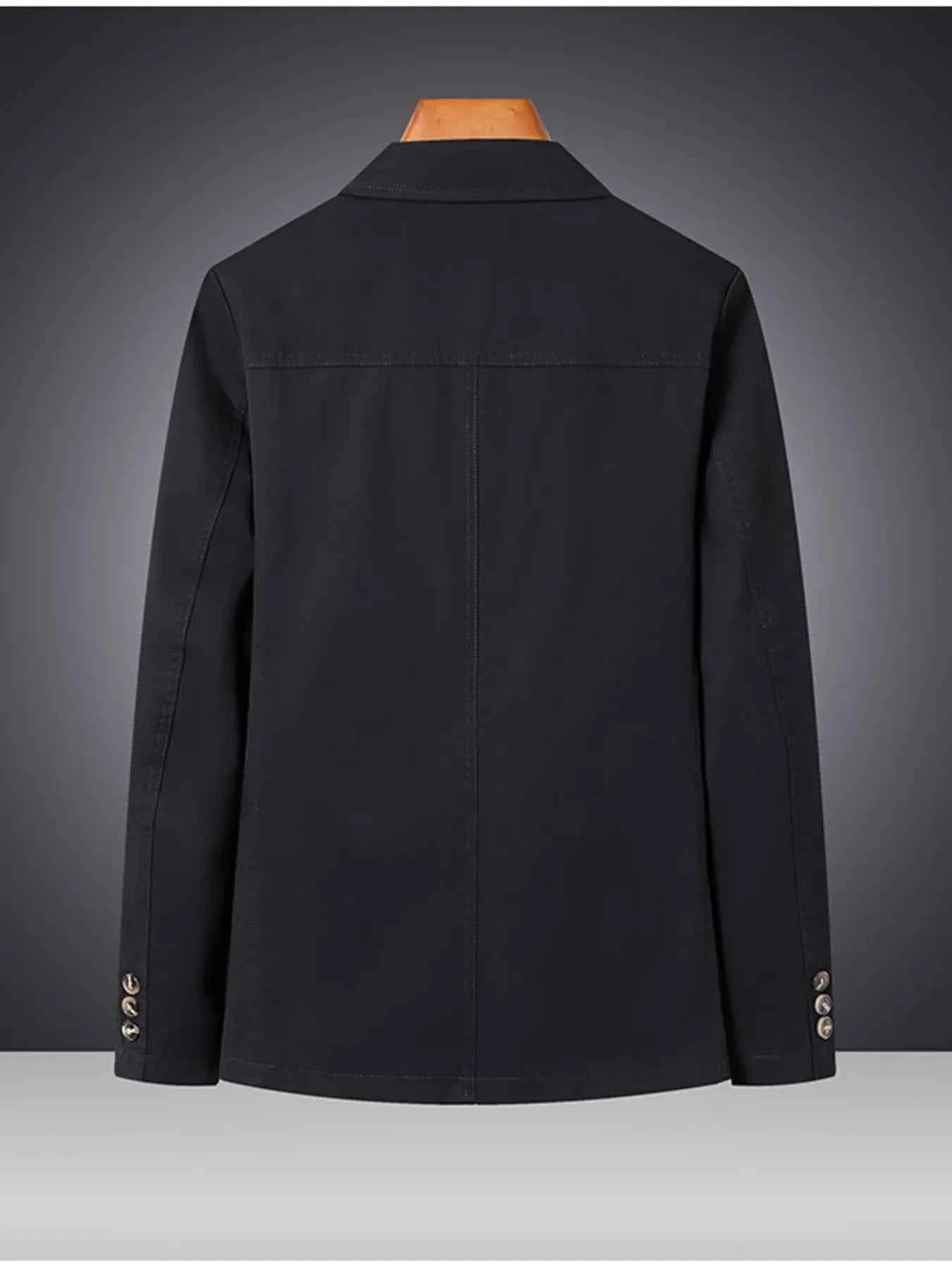Men's Plus Size Lapel Collar Long Sleeve Blazer