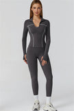 The Venus Zip Top Sports Bra Leggings 3-Piece Set