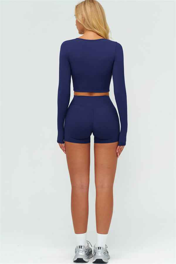 The Lushness Long Sleeve Crop top