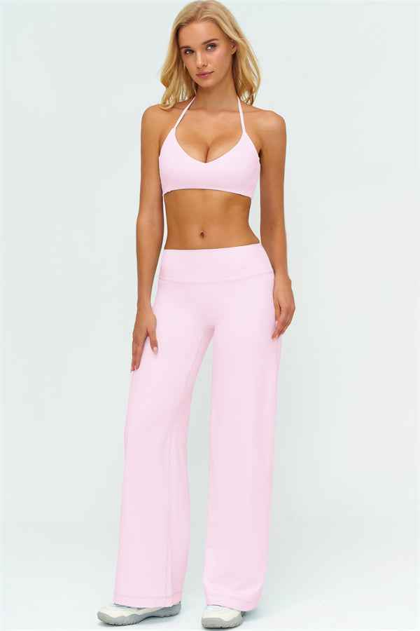 The Twirl Zip Jacket Sports Bra New Straight Leg Pants 3-Piece Set