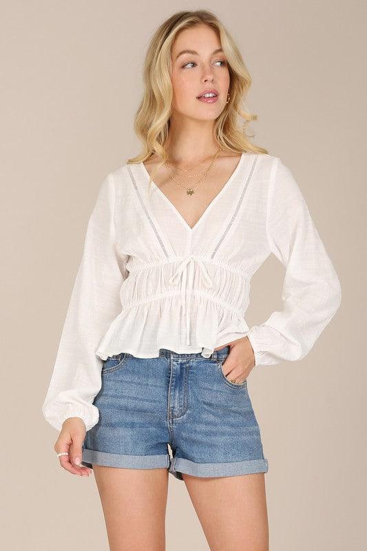 Robin sheer lace top - Pikemla