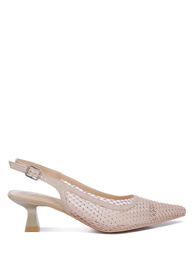 Siev Rhinestone Slingback Mules - Pikemla