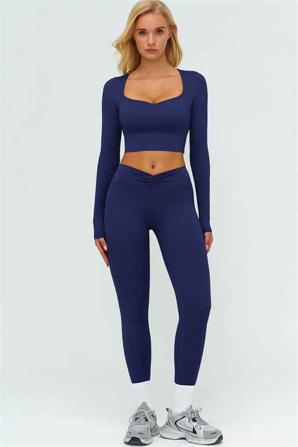 The Lushness Long Sleeve Crop top