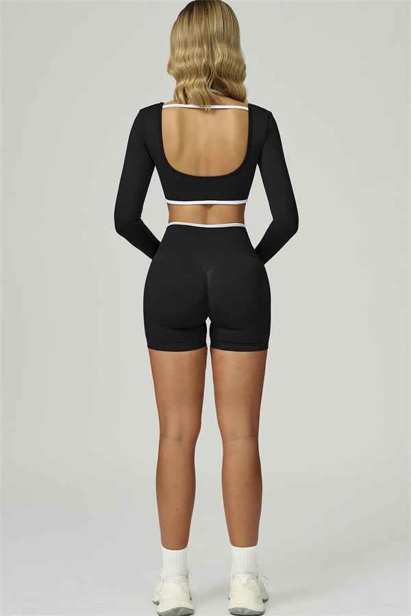 The Prime Line Long Sleeve Crop Top