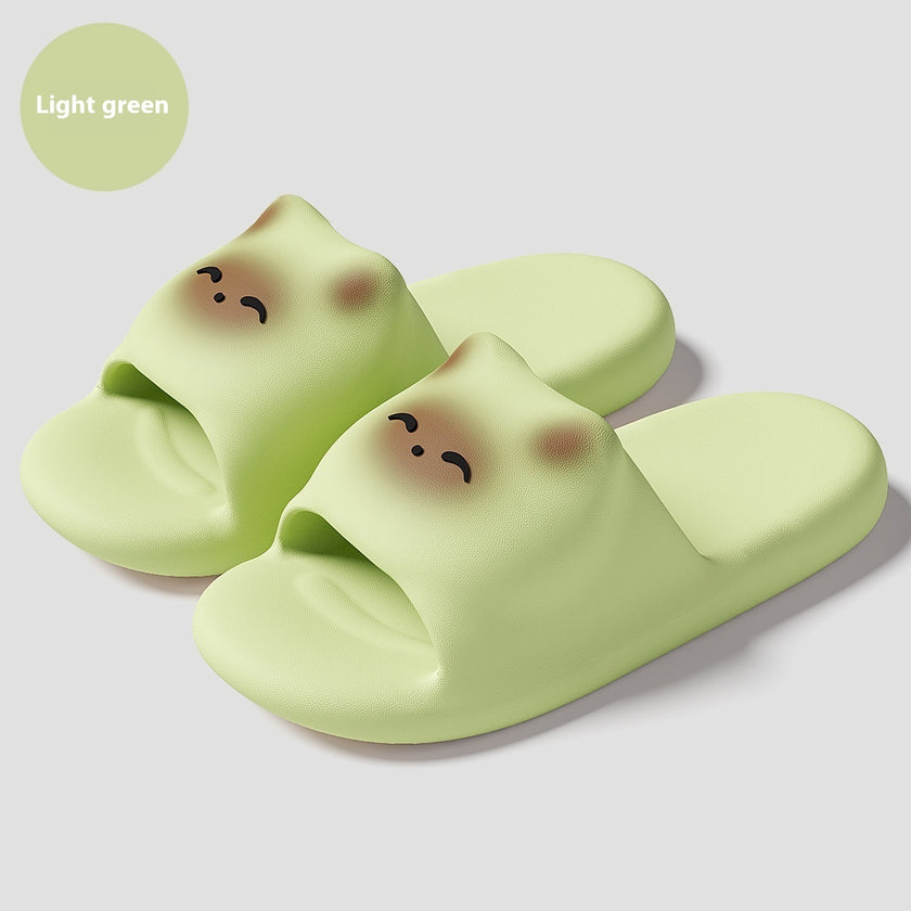 Cartoon Cat Slippers Home Non-slip Floor Bathroom Slipper Summer Bedroom House Shoes