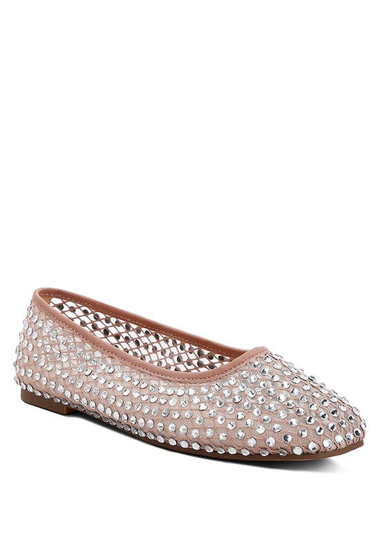 Orson Naked Rhinestone Ballerinas - Pikemla