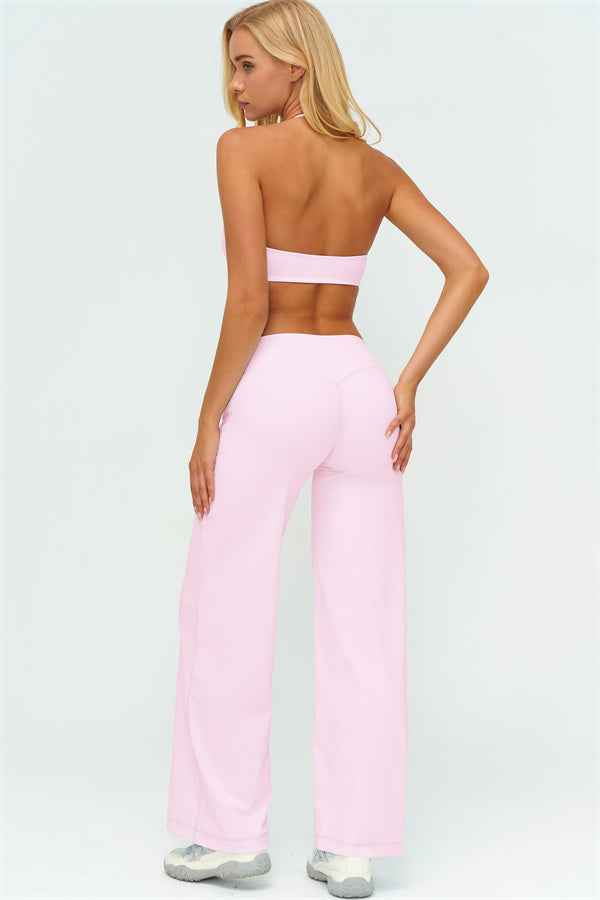 The Twirl Zip Jacket Sports Bra New Straight Leg Pants 3-Piece Set