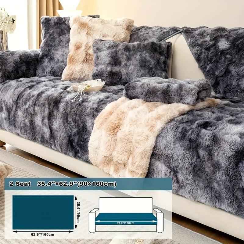 Luxurious Gradient Velvet Sofa Cover