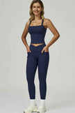 The Flourish Crop Tank Leggings 2-Piece Set