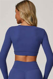 The Lavish Long Sleeve Cut-out Crop Top Leggings 2-Piece Set