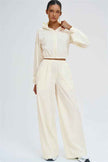 The Svelte UV protection Crop Hoodie Sweatpants 2-Piece Set