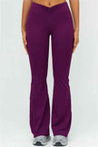 The Lushness V-Back Sports Bra Flared Leggings 2-Piece Set