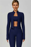 The Burst Jacket Sports Bra Leggings 3-Piece Set