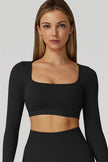 The Reign Long Sleeve Crop Top Leggings 2-Piece Set