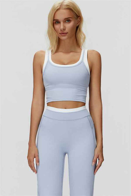 The Canyon Crop Tank Flared Leggings 2-Piece Set