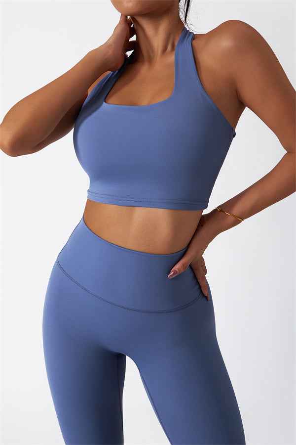The Seraphine Halter Crop Top Leggings 2-Piece Set