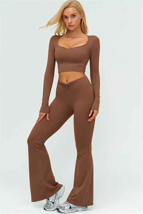 The Lushness Long Sleeve Crop top