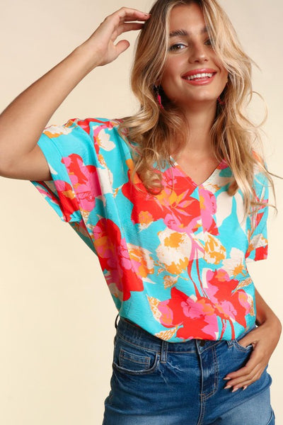 Plus Sized Floral Top - Pikemla