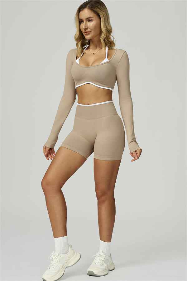 The Prime Line Long Sleeve Crop Top