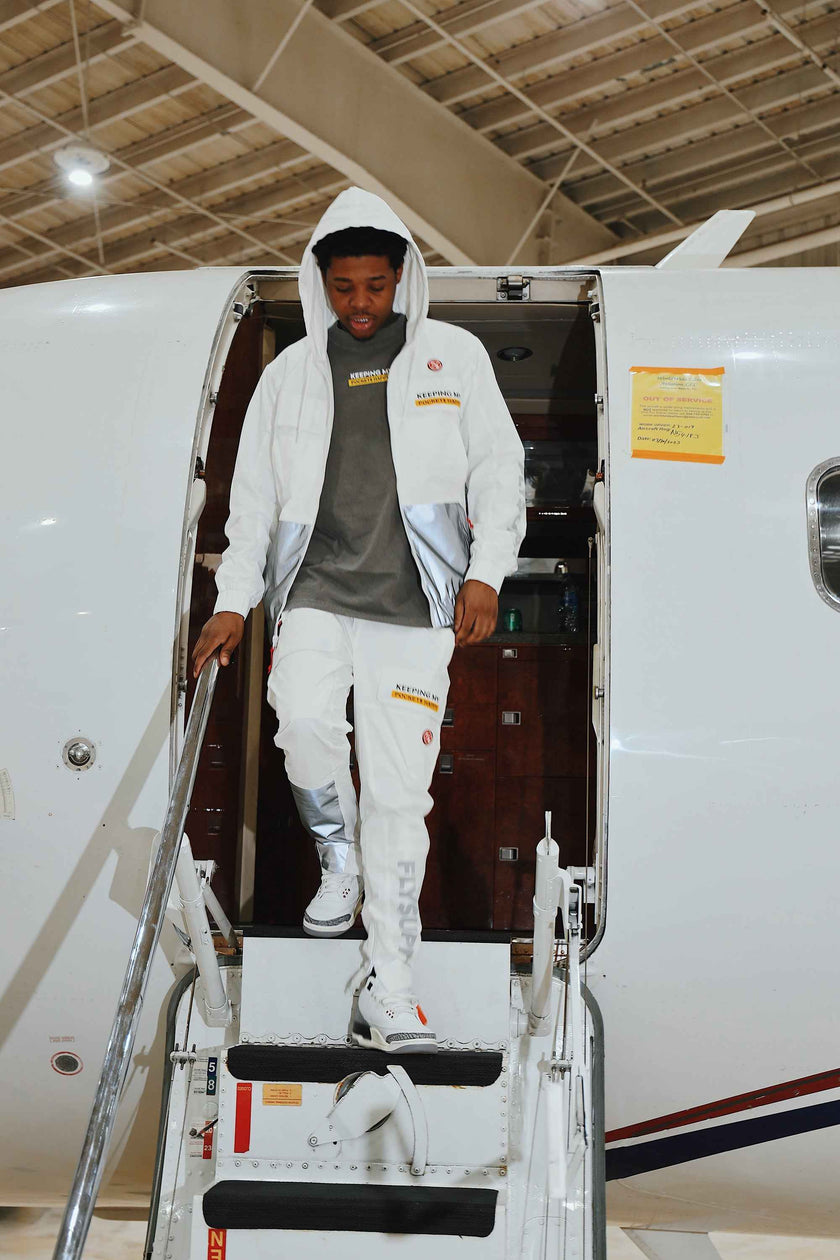 Happy Pockets Jogger (White)