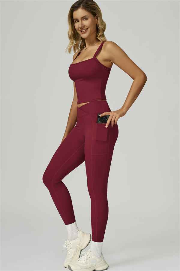 The Flourish Crop Tank Leggings 2-Piece Set