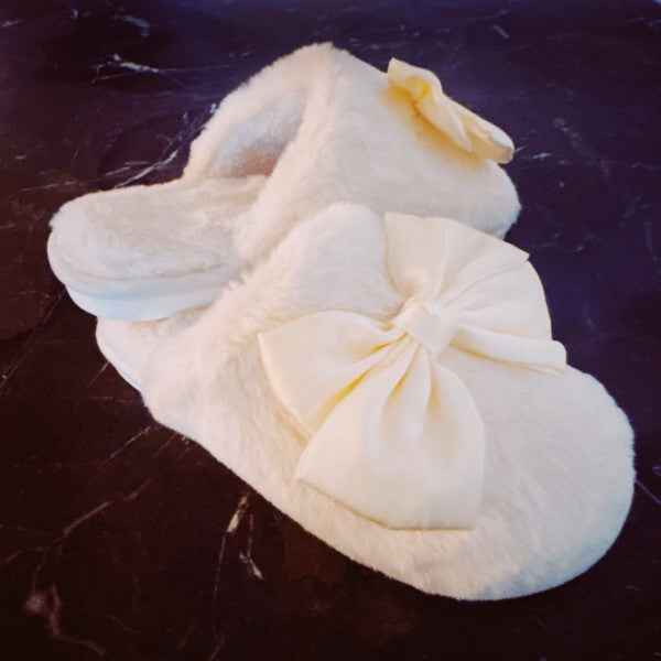 Satin Shine Fur Cozy Lounge Slippers