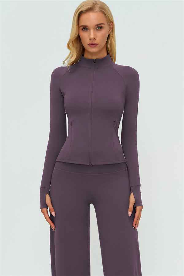 The Twirl Zip Jacket New Straight Leg Pants 2-Piece Set