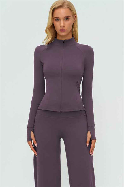 The Twirl Zip Jacket New Straight Leg Pants 2-Piece Set