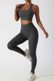 The Seraphine Halter Crop Top Leggings 2-Piece Set