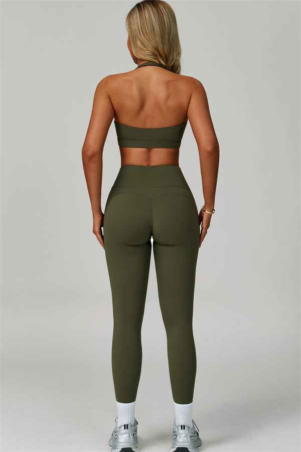 The Bold Halter Sports Bra Leggings 2-Piece Set