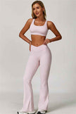 The Lavish Sports Bra Flared Leggings 2-Piece Set