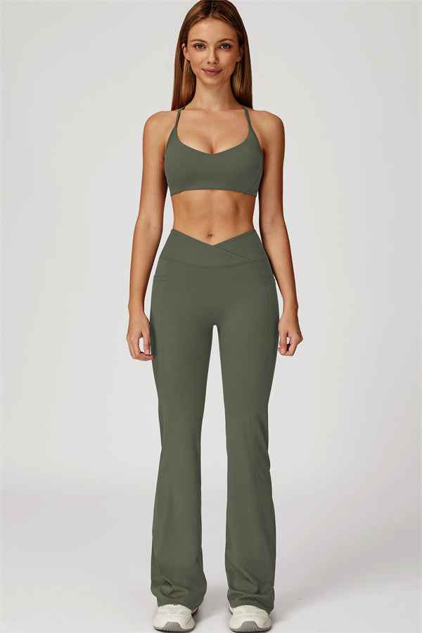 The Propel Sports Bra Flared Leggings 2-Piece Set