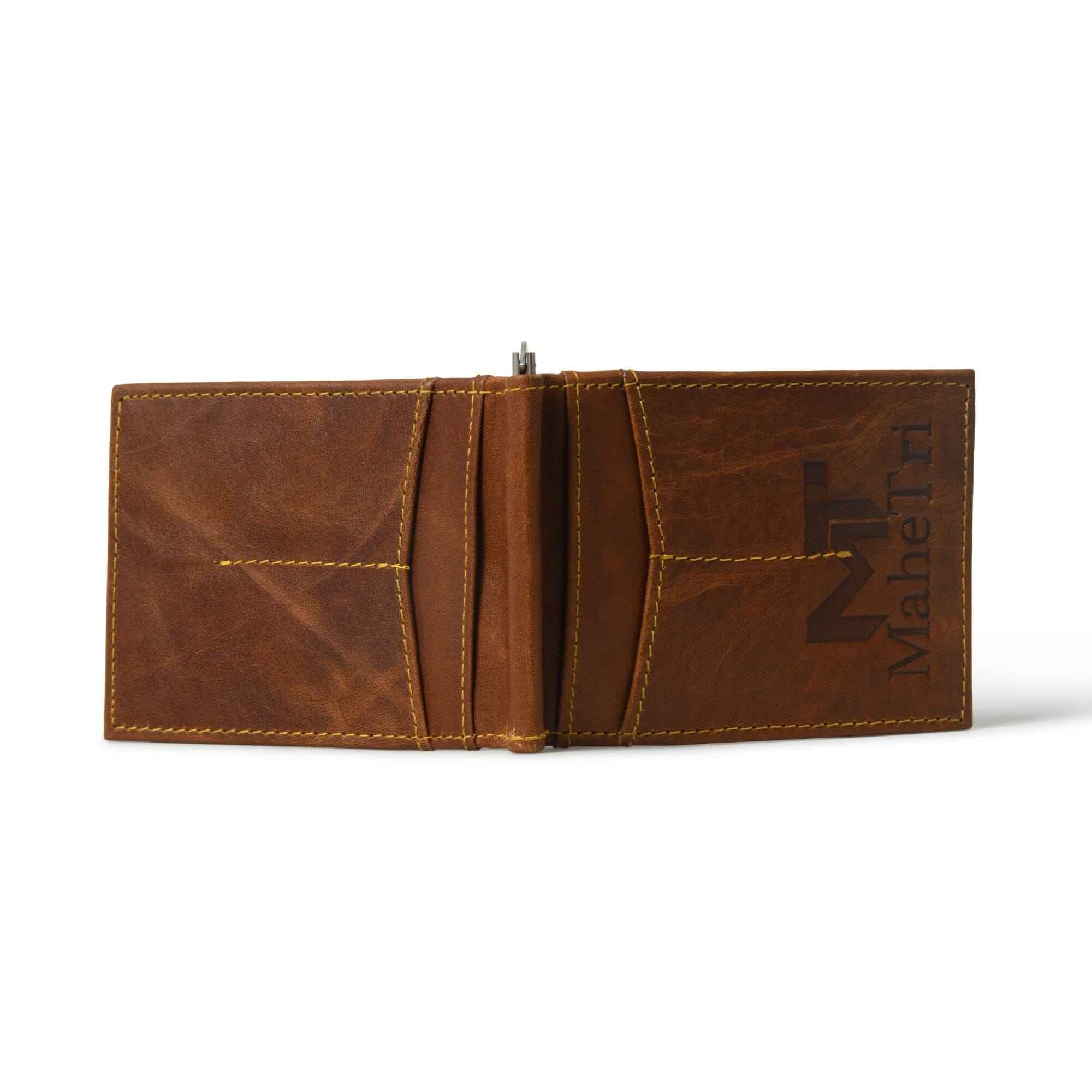 Finley Money Clipper- Tan Brown