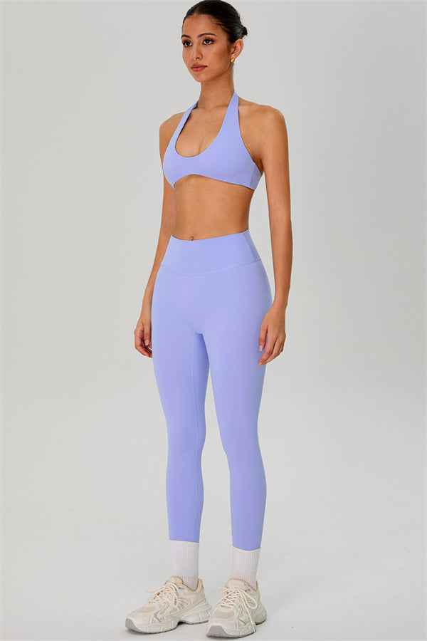 The Solid Sports Bra Leggings 2-Piece Set