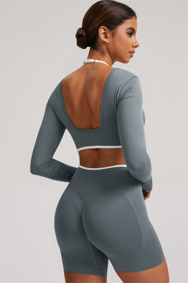 The Elevate Long Sleeve Crop top