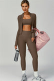 The Burst Jacket Sports Bra Leggings 3-Piece Set