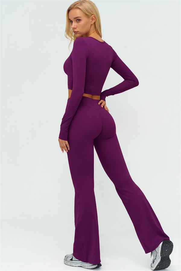 The Lushness Long Sleeve Crop top
