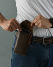 Mobile Holster Case- Dark Brown