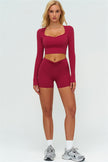 The Lushness Long Sleeve Crop top