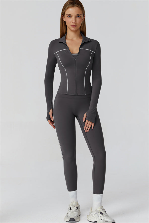 The Venus Zip Top Leggings 2-Piece Set