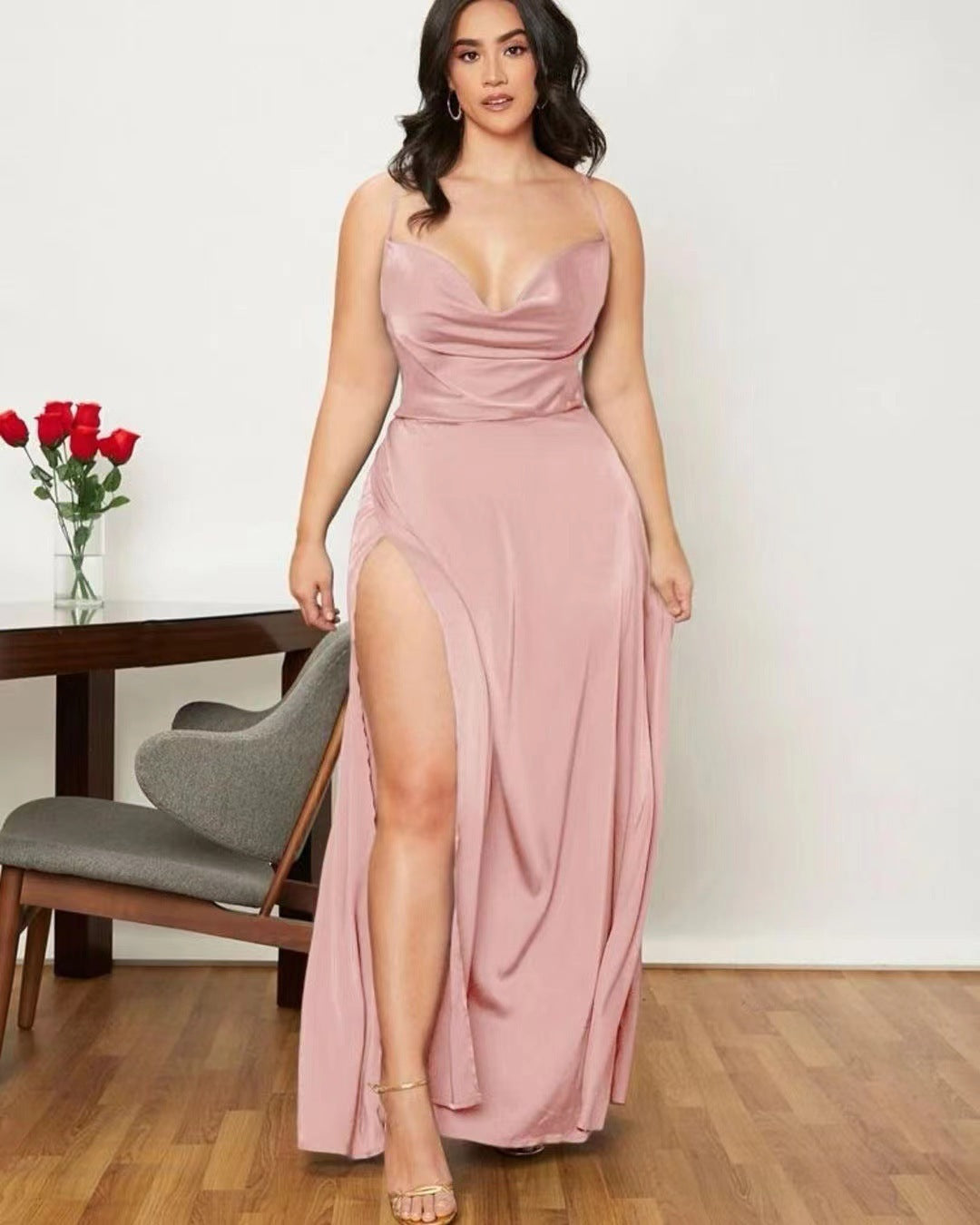 Sexy Slimming Slim Fit Backless Waist-tight Dress