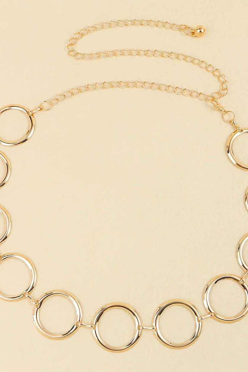 Circle Ring Chain Belt