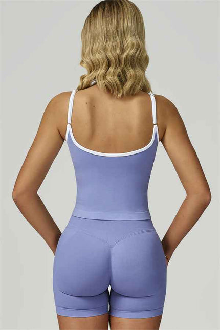 The Prime Line Crop Top Shorts 2-Piece Set