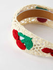 Sweet Cherry Crochet Headband