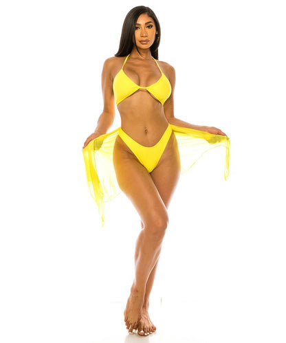 Three Piece Bikini Set - Pikemla