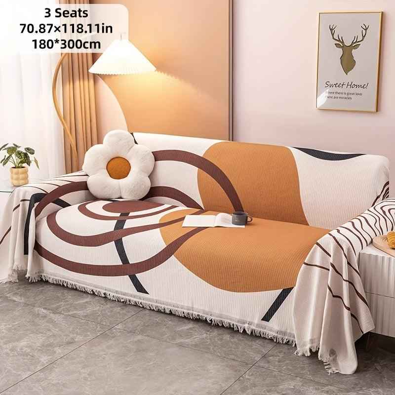 Vintage Slipcovers Couch | Plush Sofa Throw Cover for All Seasons