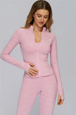 The Radiance Jacket Racerback Sports Bra Leggings 3-Piece Set