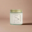 Illinois - Coconut Apricot Scented Candle | Cashmere Musk Aroma | Home Fragrance