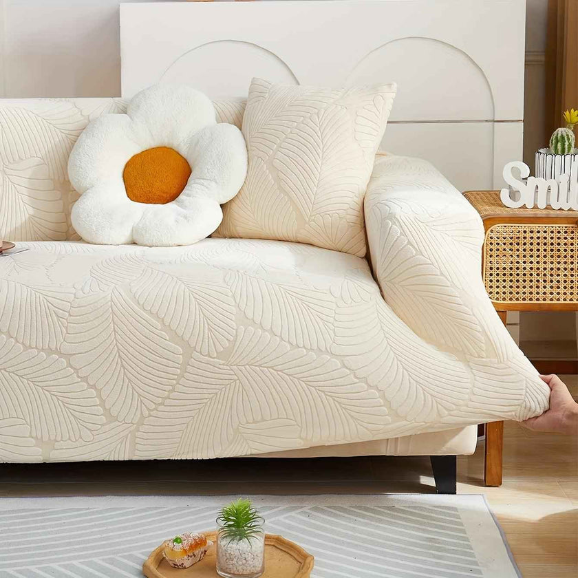 Premium Stretch Gray Couch Cover | Durable, Non-Slip & Versatile